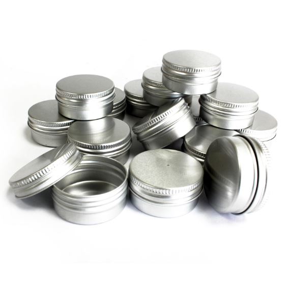 Aluminium Round Tins - 38 x 19mm - ShopGreenToday