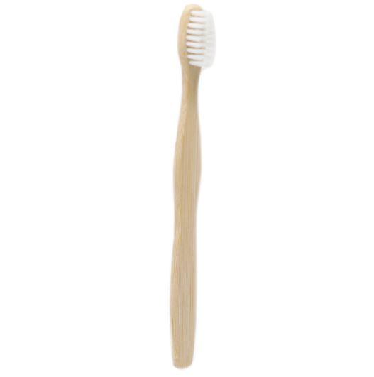 Family Pack of 4 x Med Soft - Bamboo Toothbrushes - White - ShopGreenToday