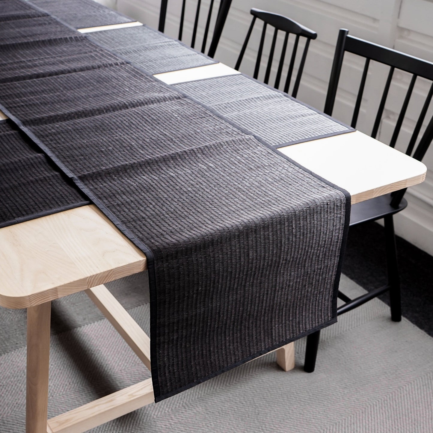 Black Reed Table Runner - ShopGreenToday