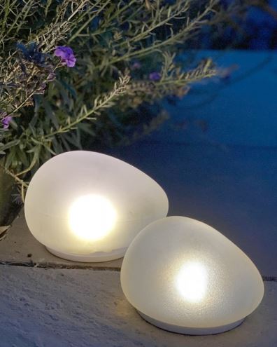 Solar Glass Glow Stone Pebbles - ShopGreenToday