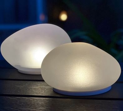 Solar Glass Glow Stone Pebbles - ShopGreenToday