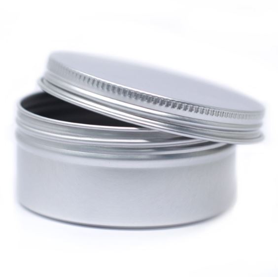Aluminium Round Tin with Screw Top - 70 x 35mm - ShopGreenToday