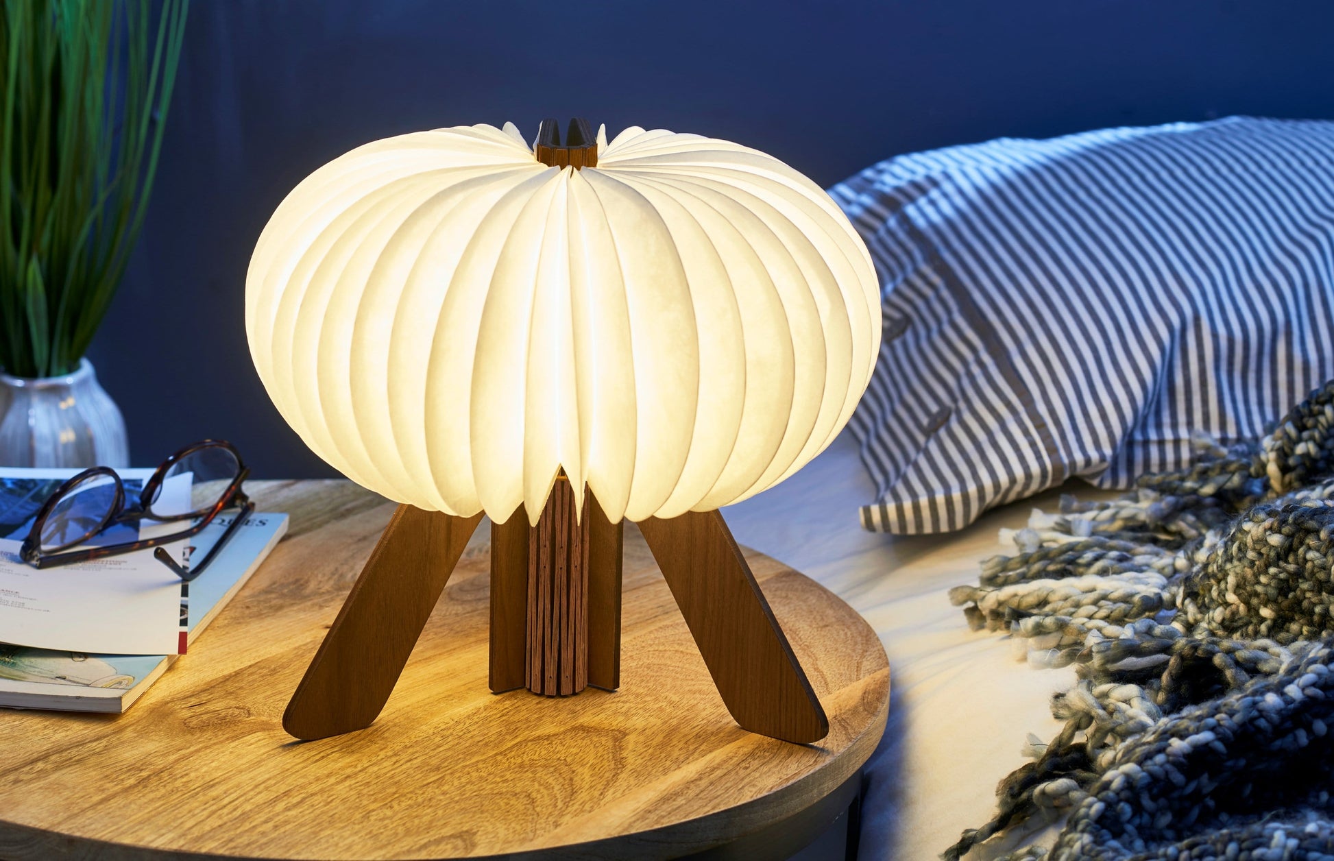 The R Space Lamp - Natural Walnut - ShopGreenToday