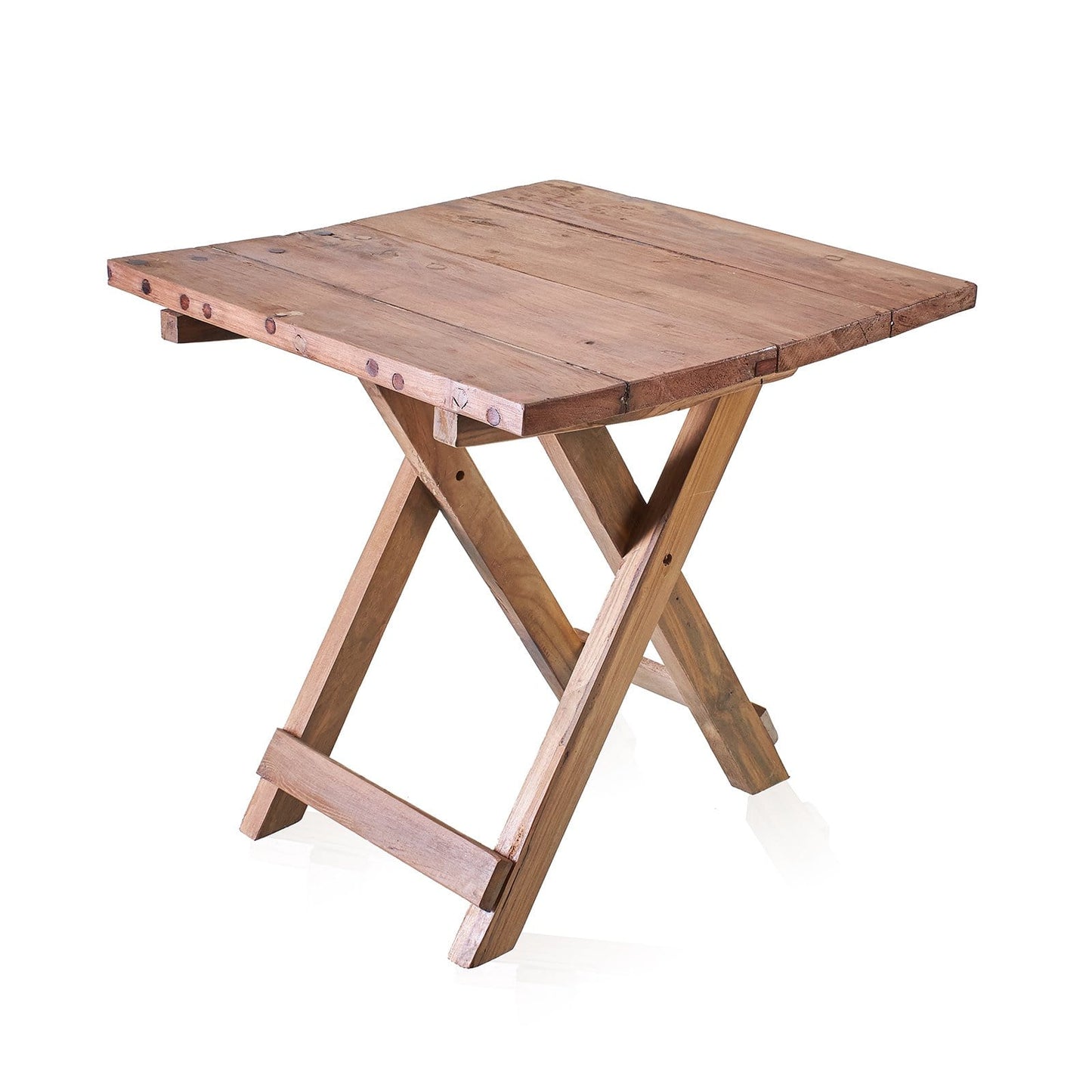 Square Folding Coffee Table - Recycled Teak Wood - ShopGreenToday