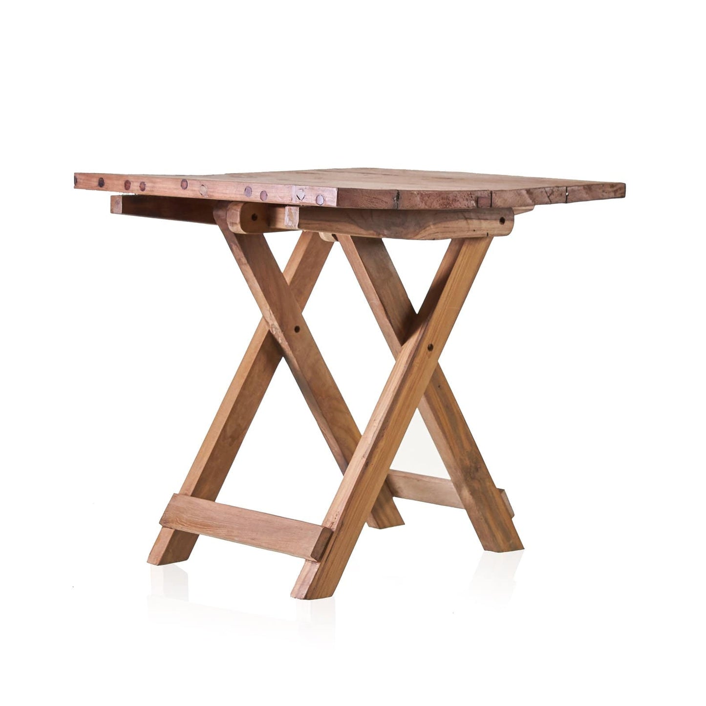 Square Folding Coffee Table - Recycled Teak Wood - ShopGreenToday