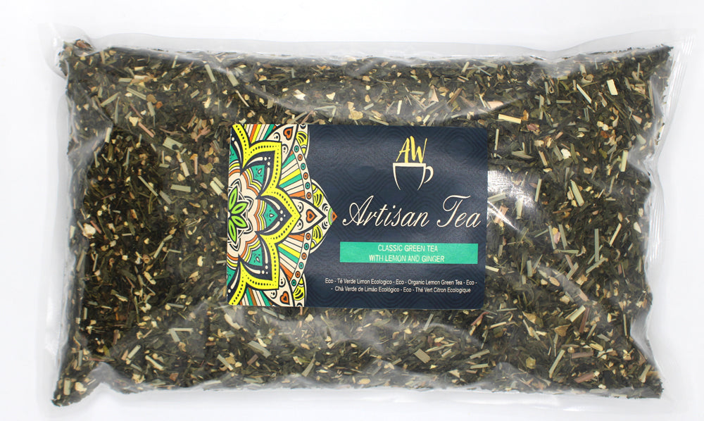 Eco Classic Green Tea with Lemon & Ginger 1Kg - ShopGreenToday