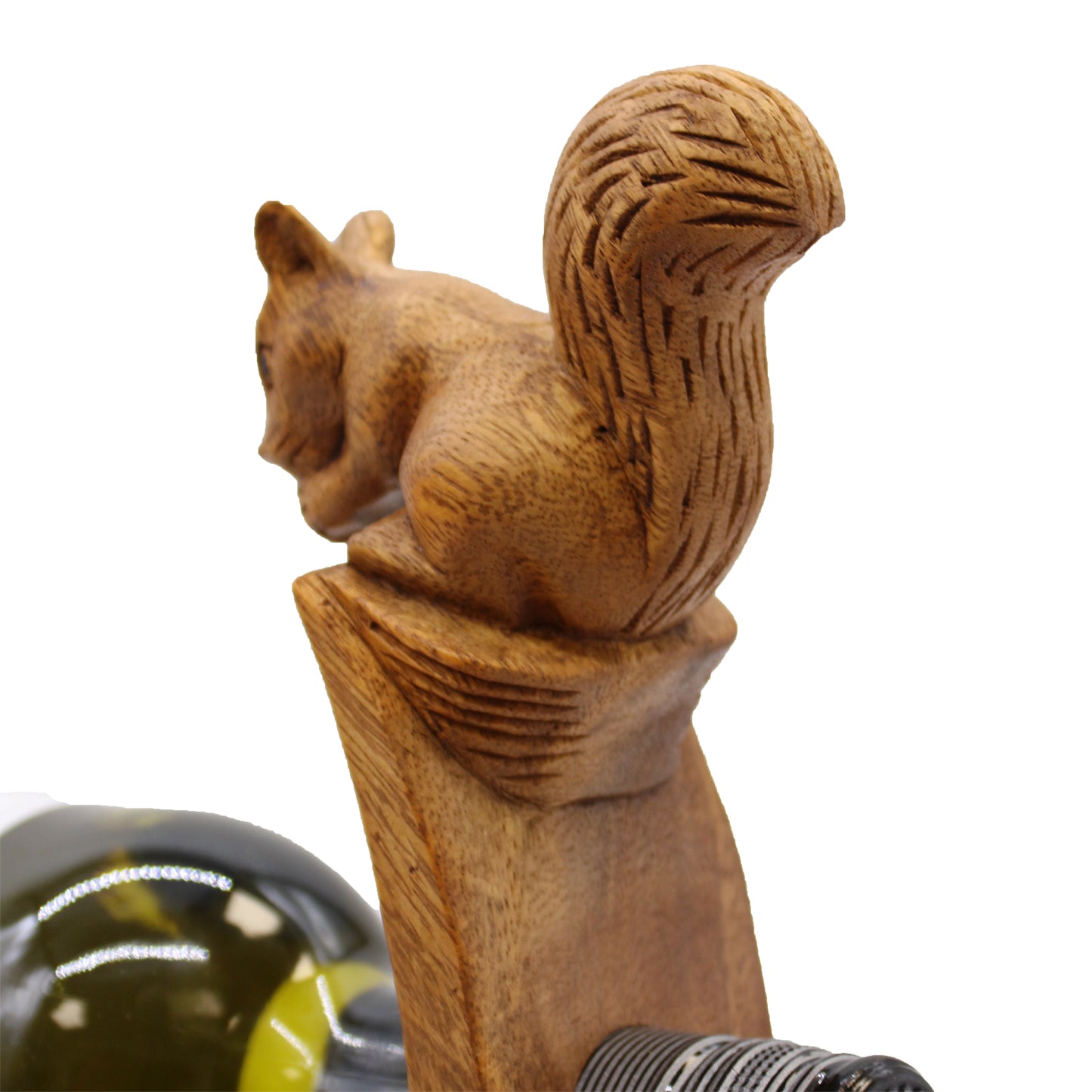 Suar Wood Balance Wine Holders - 6 x 20 x 27cm