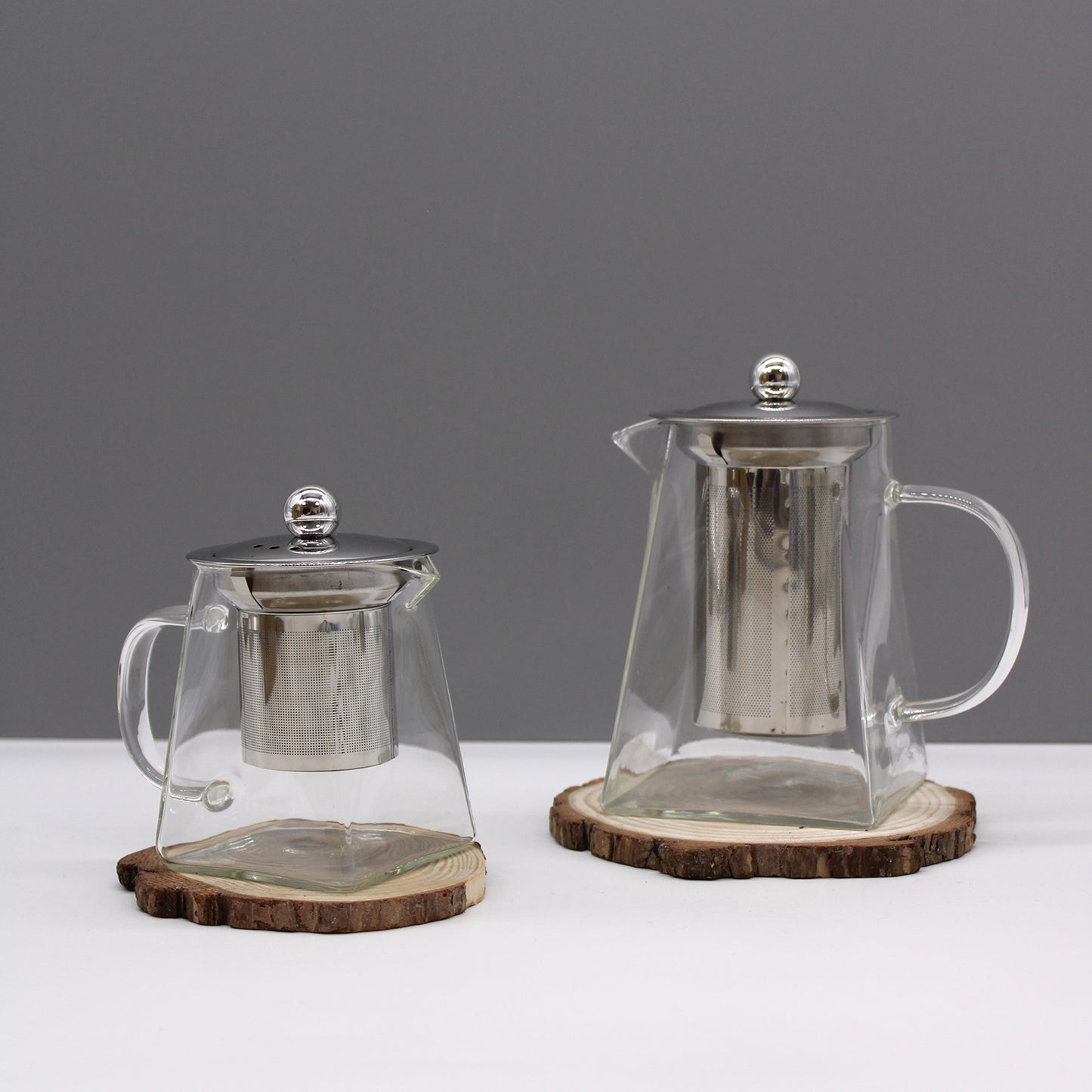Glass Infuser Teapot - Tower Shape - 350ml