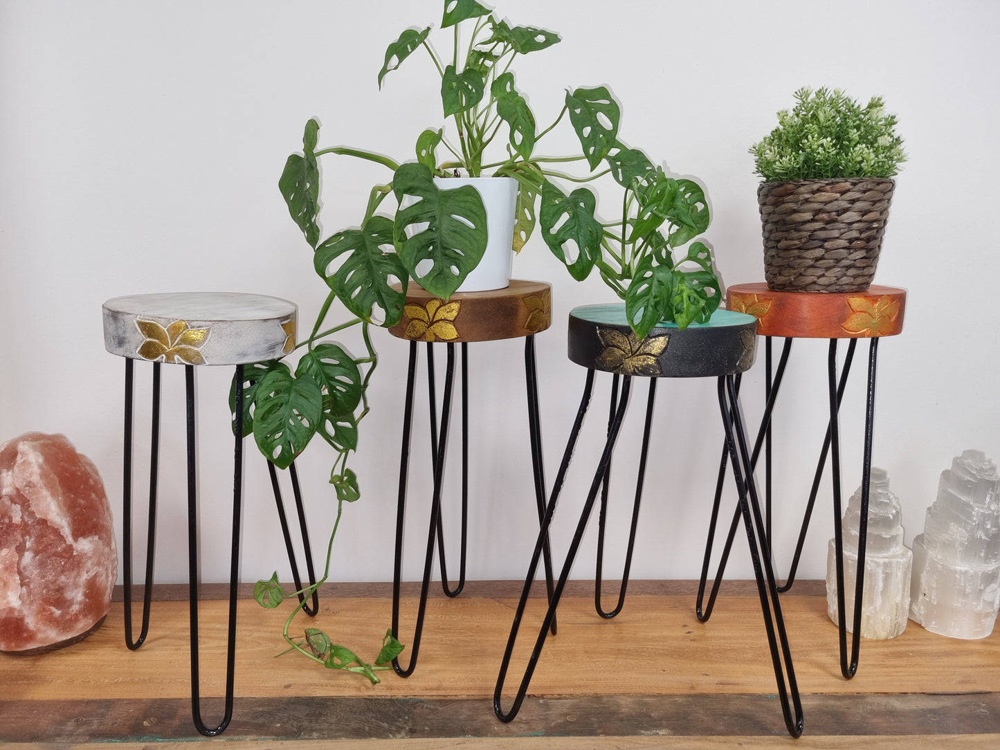 Albasia Wood Plant Stands - ShopGreenToday