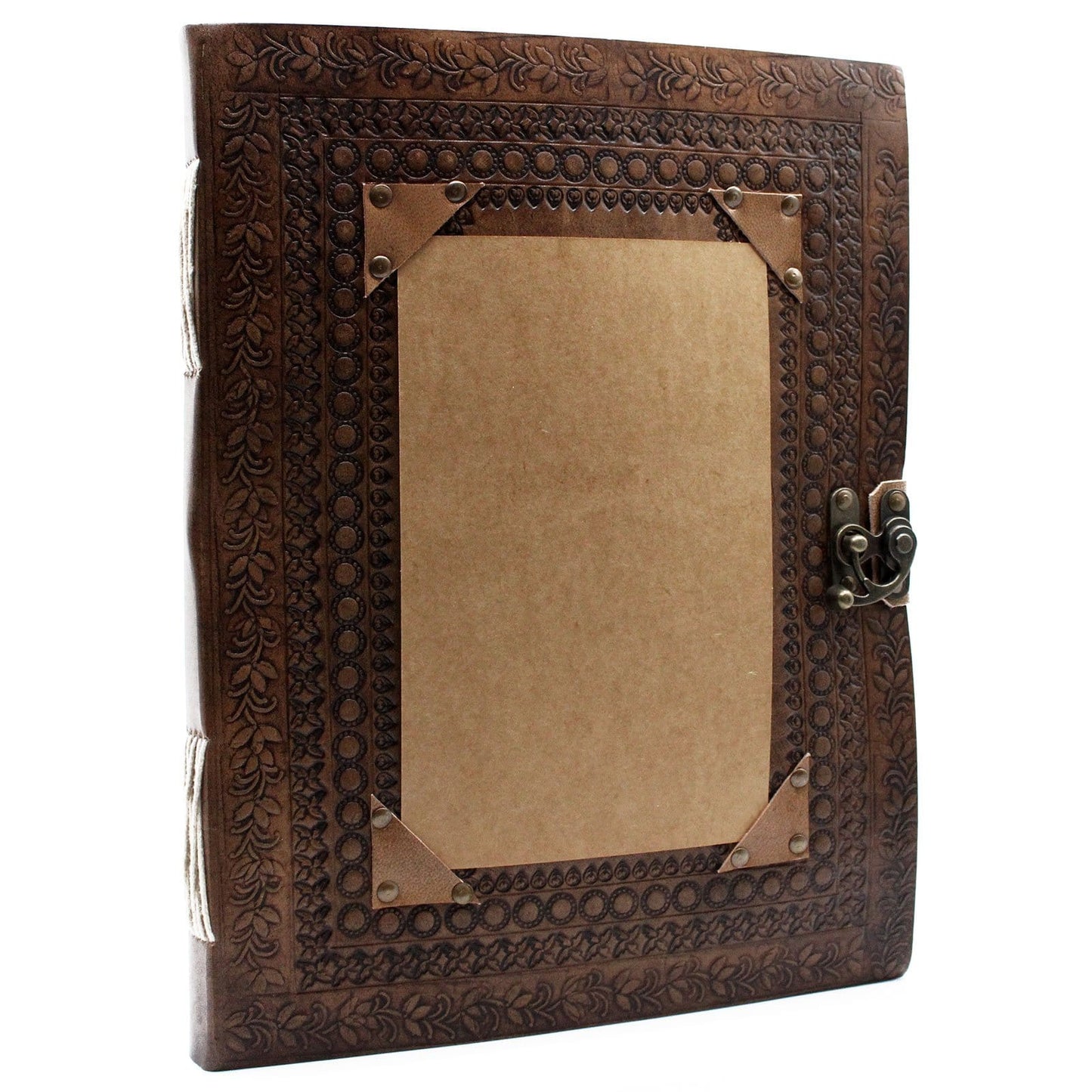 Huge Customisable Visitor Leather Book 10 x 13" (200 pages) - ShopGreenToday