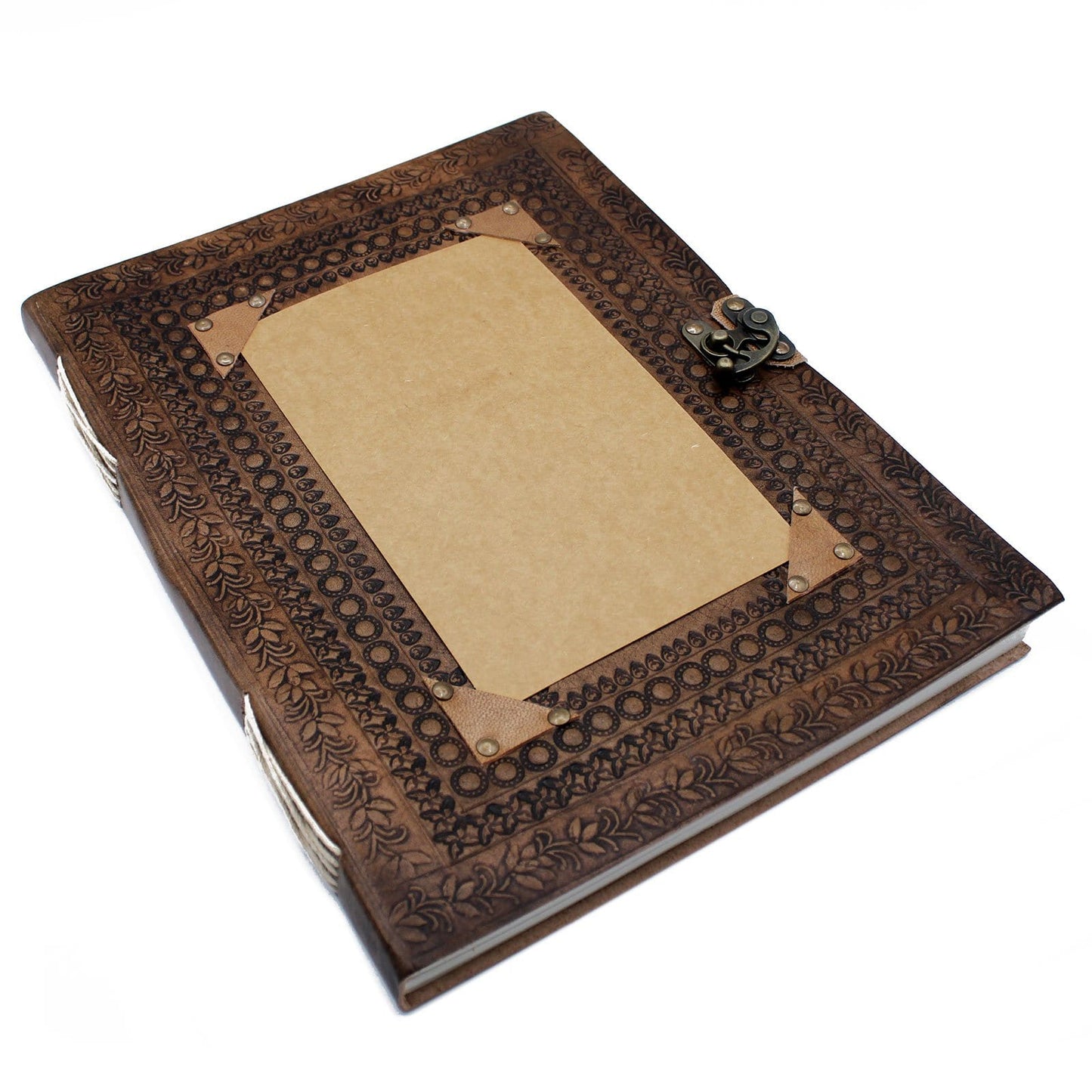 Huge Customisable Visitor Leather Book 10 x 13" (200 pages) - ShopGreenToday