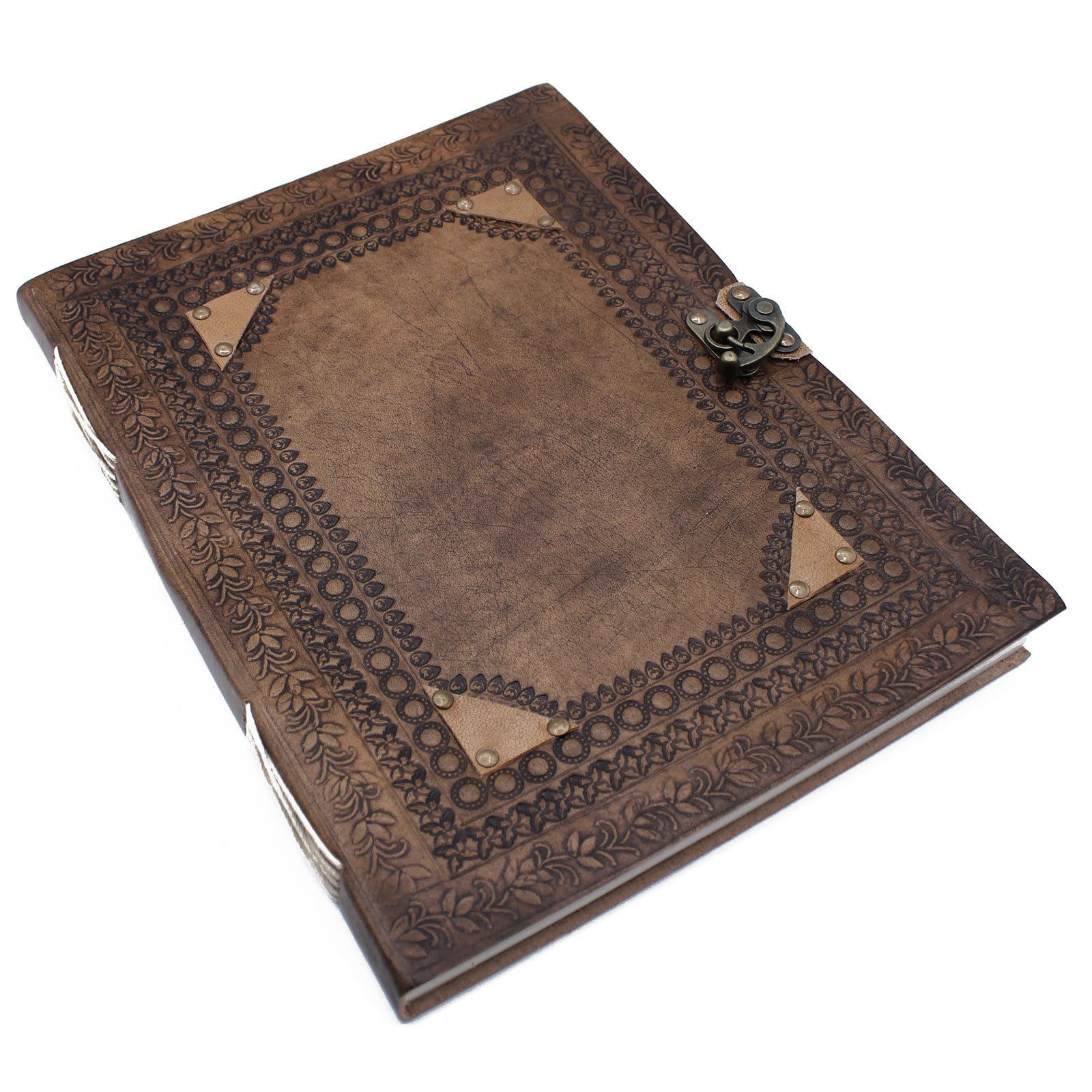 Huge Customisable Visitor Leather Book 10 x 13" (200 pages) - ShopGreenToday