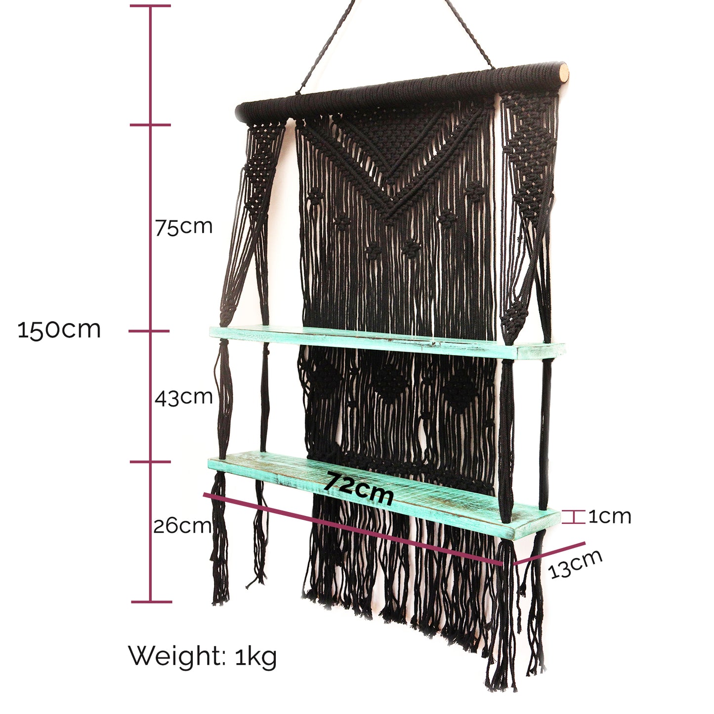 Macrame Hanging Shelves