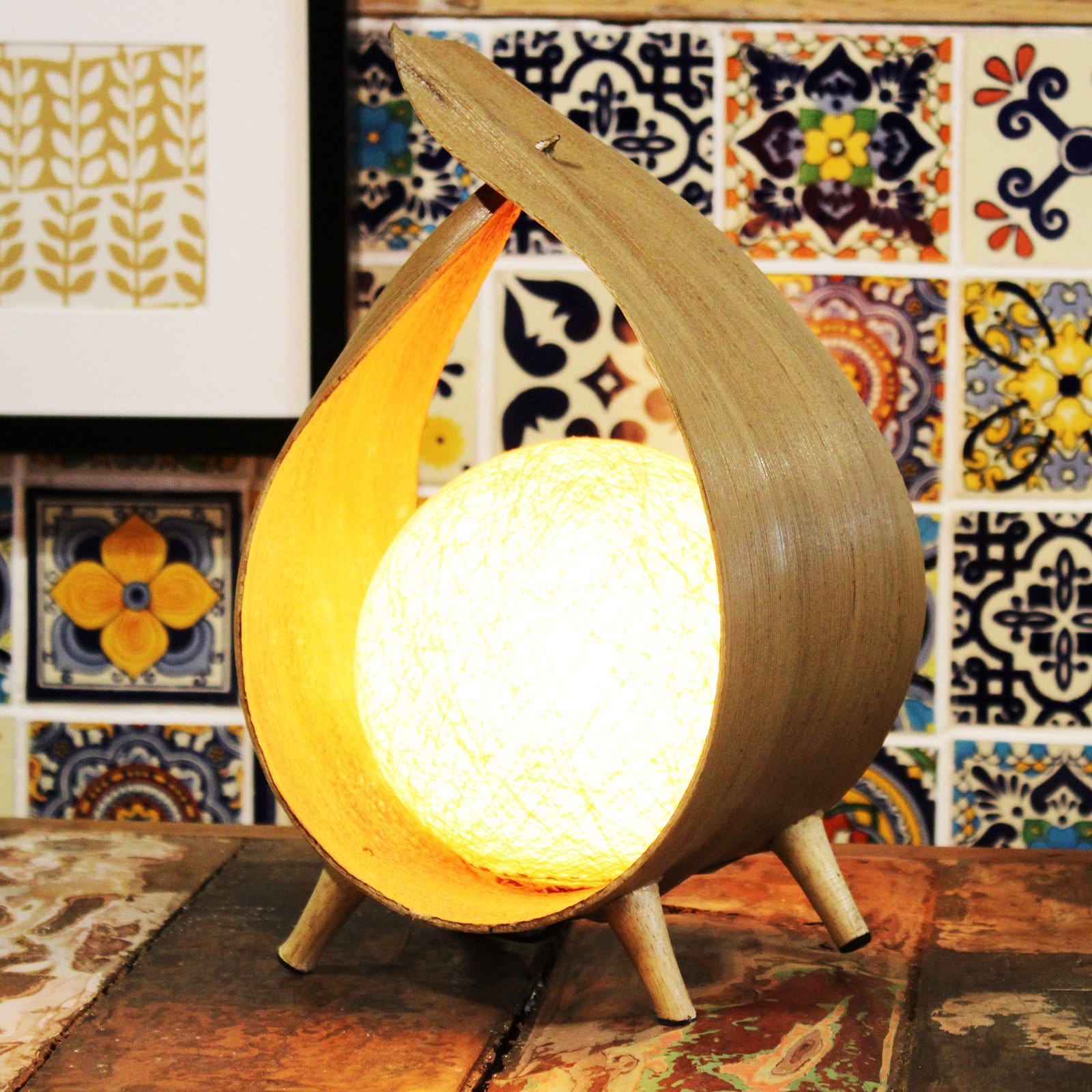Natural Coconut Leaf Lamps - ShopGreenToday