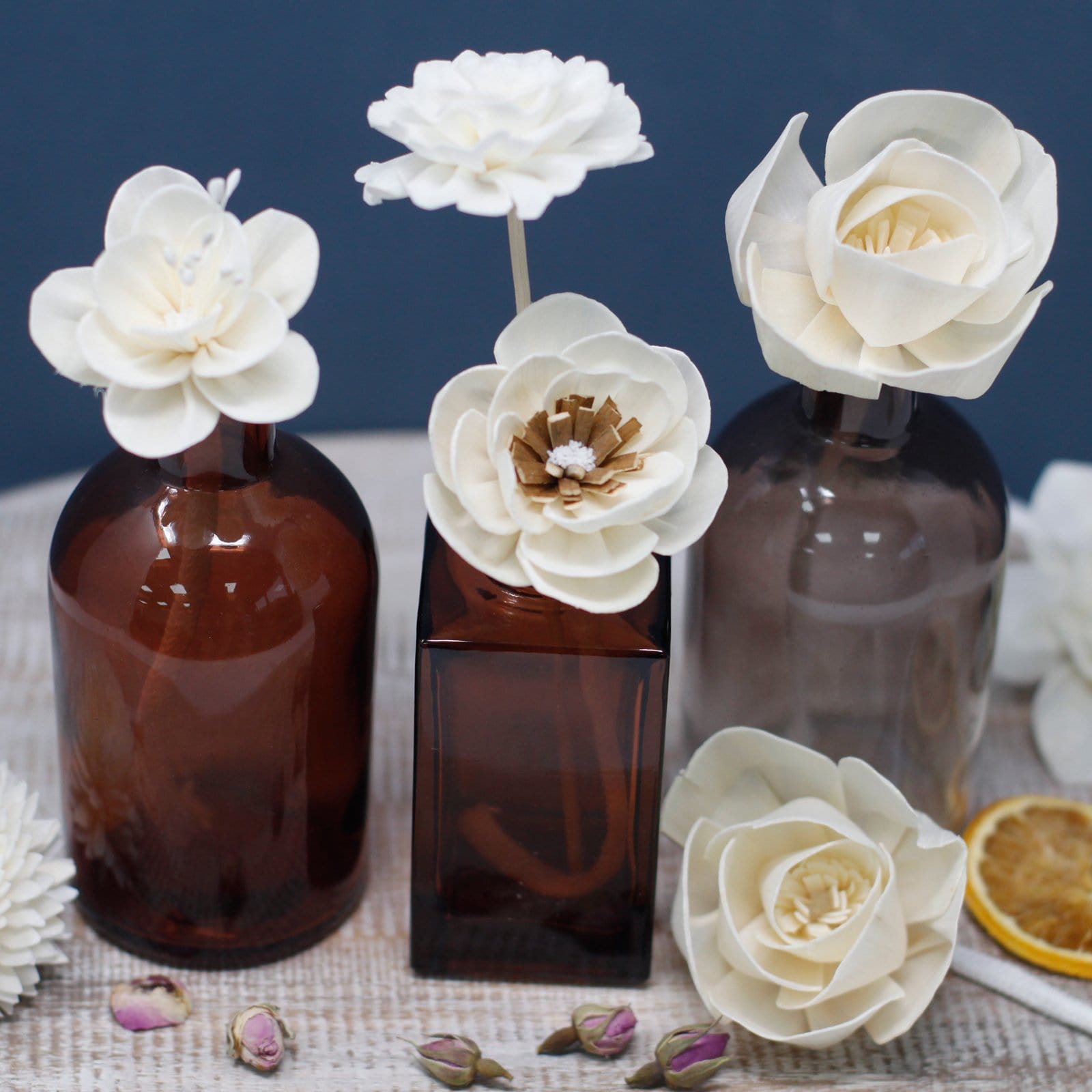 12 x Natural Diffuser Flowers on Reed - ShopGreenToday