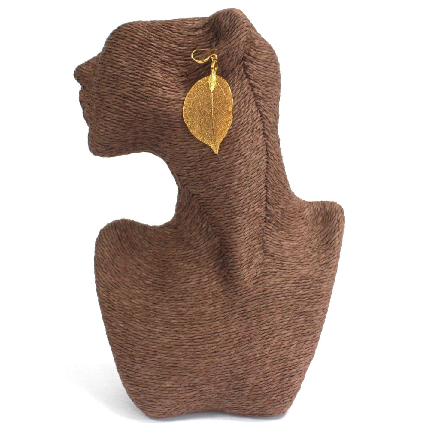 Earrings - Bravery Leaf - Gold - ShopGreenToday