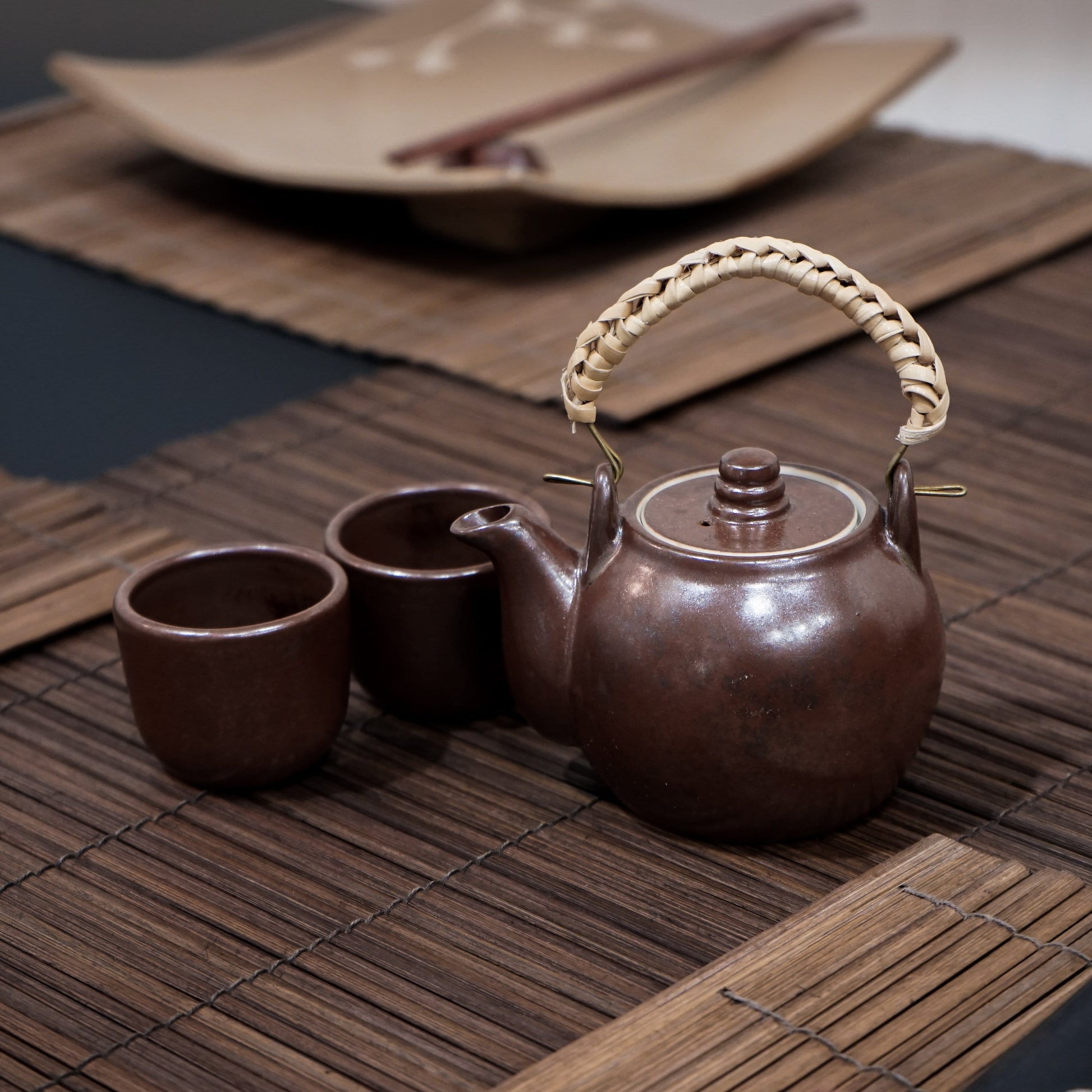 Handmade Chinese Teapot Set with 2 Cups - ShopGreenToday