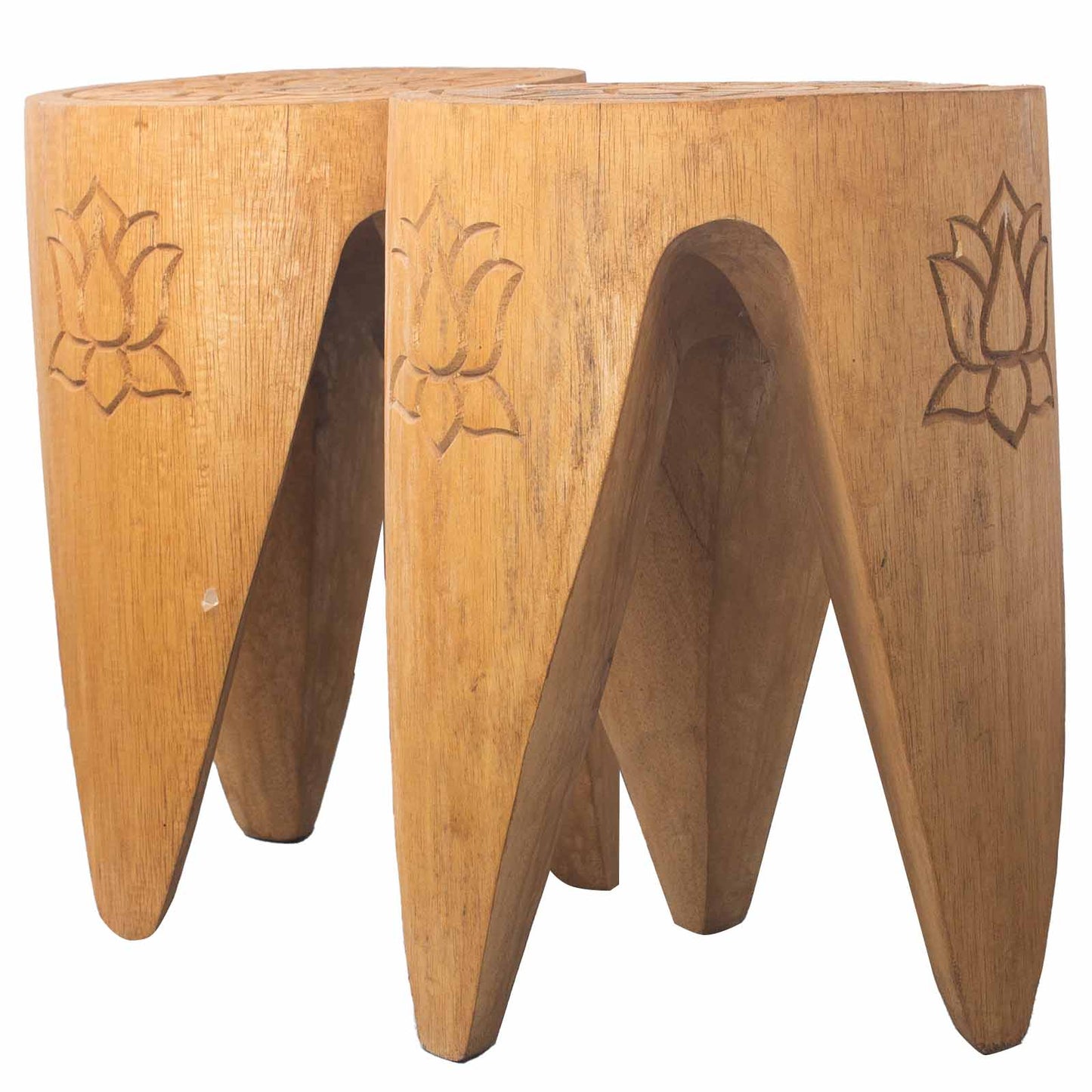 Interlocking Wooden Tribal Tables / Stools - Large